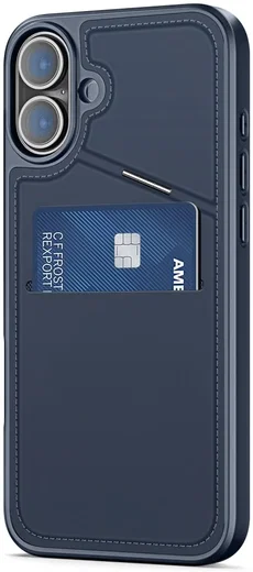 Dux Ducis Rafi II Apple iPhone 16 Hoesje MagSafe Back Cover Blauw afbeelding 2