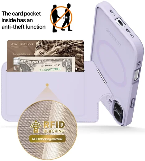 Dux Ducis Rafi II Apple iPhone 16 Plus Hoesje MagSafe Back Cover Paars afbeelding 6