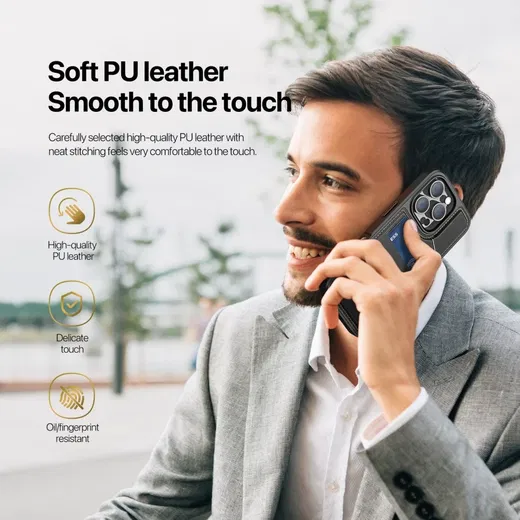 Dux Ducis Rafi II Apple iPhone 16 Pro Hoesje MagSafe Back Cover Zwart afbeelding 9