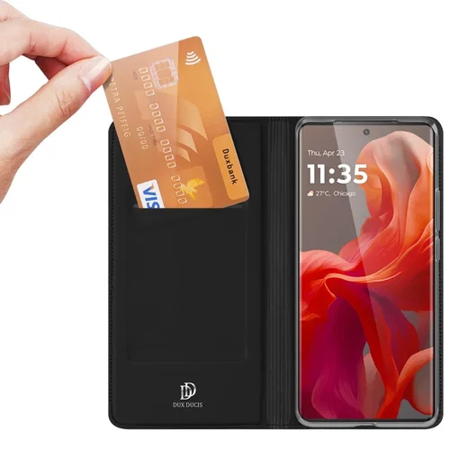 Dux Ducis Skin Pro Motorola Moto G85 Hoesje Portemonnee Zwart afbeelding 2