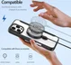 Dux Ducis iPhone 16 Pro Hoesje MagSafe RFID Book Case 360° Stand Zwart afbeelding 8