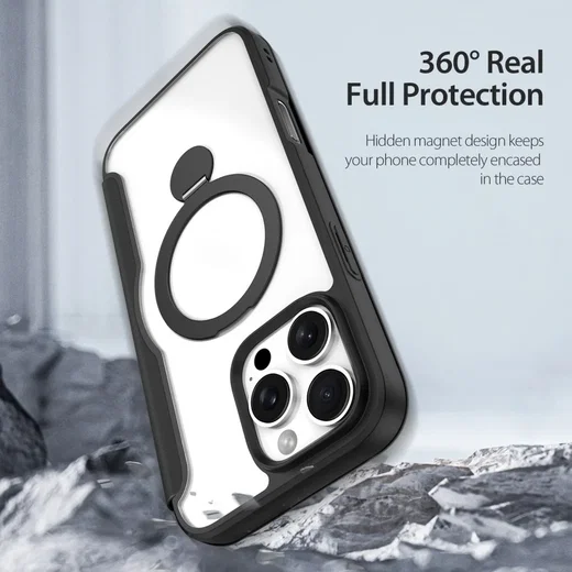 Dux Ducis iPhone 16 Pro Max Hoesje MagSafe RFID Book Case 360° Stand Zwart afbeelding 7
