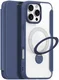 Dux Ducis iPhone 16 Pro Max Hoesje MagSafe RFID Book Case 360° Stand Blauw afbeelding 2
