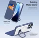 Dux Ducis iPhone 16 Pro Max Hoesje MagSafe RFID Book Case 360° Stand Blauw afbeelding 4