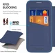 Dux Ducis iPhone 16 Pro Max Hoesje MagSafe RFID Book Case 360° Stand Blauw afbeelding 5