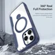 Dux Ducis iPhone 16 Pro Max Hoesje MagSafe RFID Book Case 360° Stand Blauw afbeelding 7
