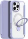Dux Ducis iPhone 16 Pro Max Hoesje MagSafe RFID Book Case 360° Stand Paars afbeelding 2