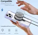 Dux Ducis iPhone 16 Pro Max Hoesje MagSafe RFID Book Case 360° Stand Paars afbeelding 8