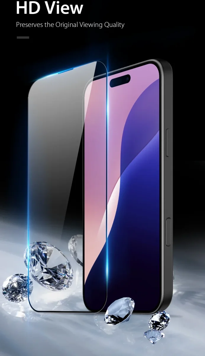 Dux Ducis Apple iPhone 16 Screen Protector 9H Tempered Glass 0.33mm afbeelding 4