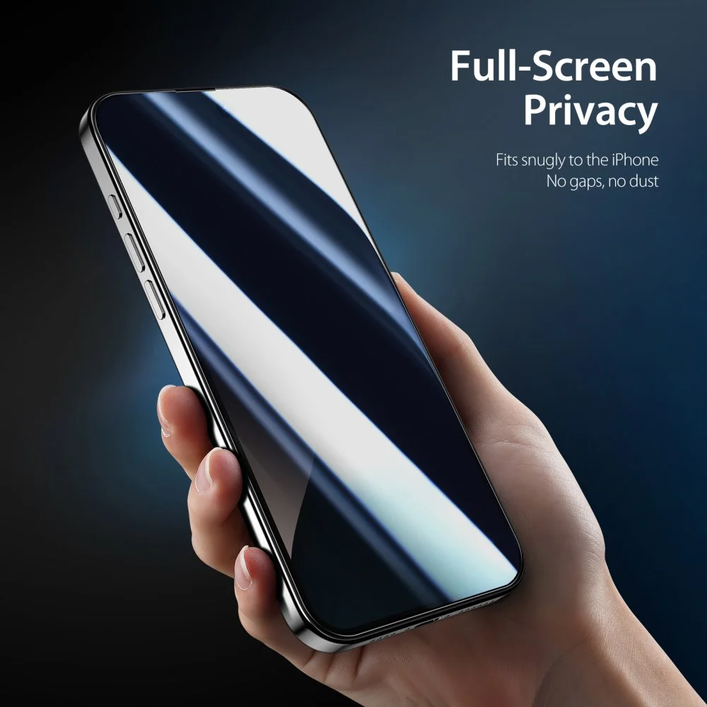 Dux Ducis Apple iPhone 16 Screen Protector Privacy Tempered Glass 9H afbeelding 7
