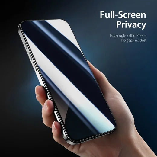 Dux Ducis Apple iPhone 16 Screen Protector Privacy Tempered Glass 9H afbeelding 7