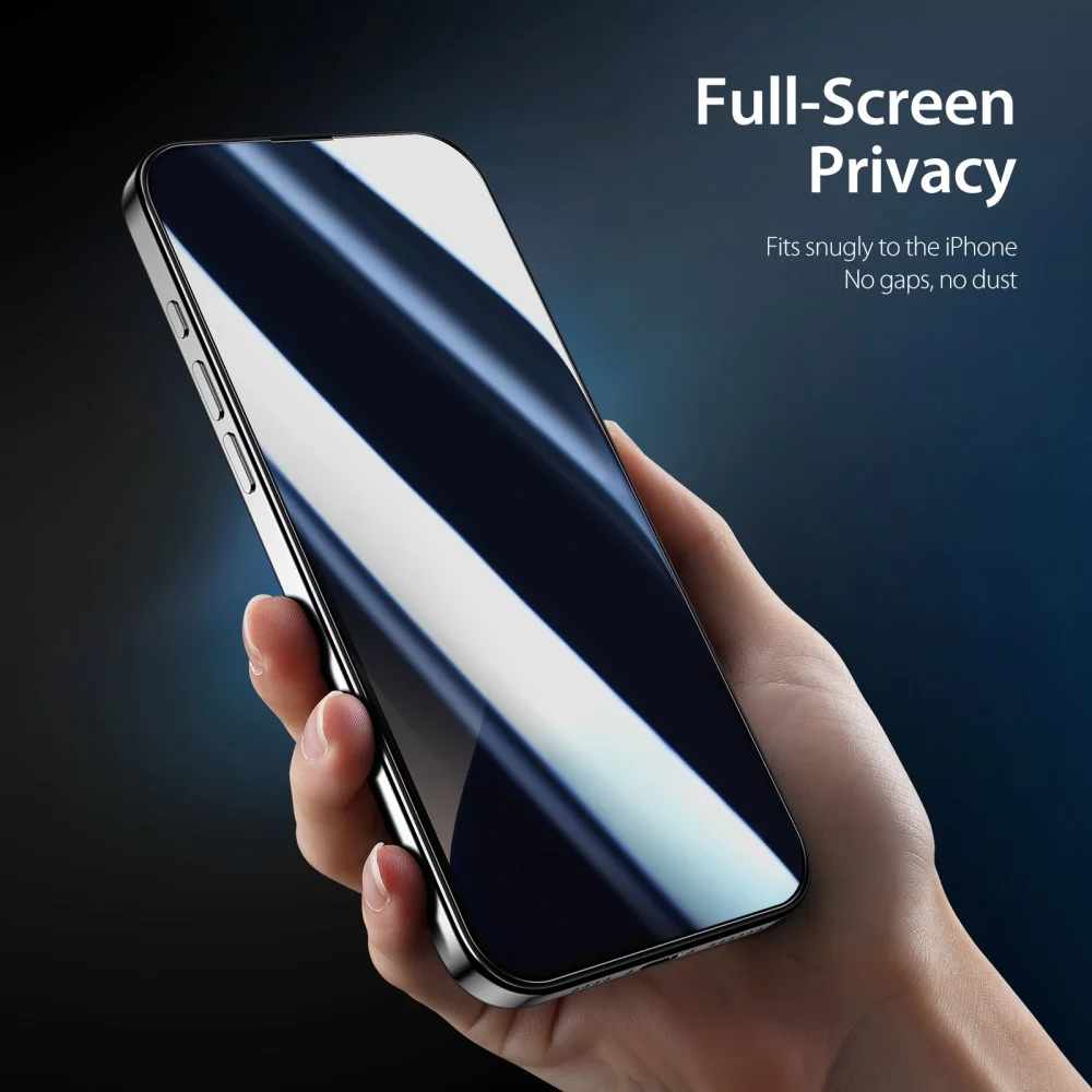 Dux Ducis Apple iPhone 16 Pro Screen Protector Privacy Tempered Glass 9H afbeelding 7