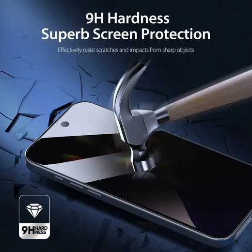 Dux Ducis Apple iPhone 16 Pro Max Screen Protector Privacy Tempered Glass 9H afbeelding 4
