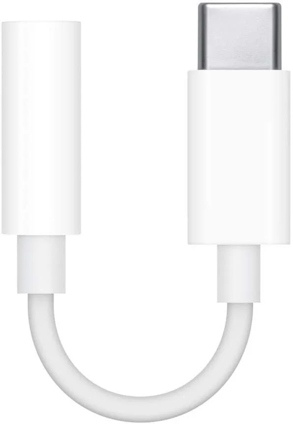 Originele Apple USB-C naar 3,5mm Jack Apple Oortjes Adapter Wit afbeelding 2