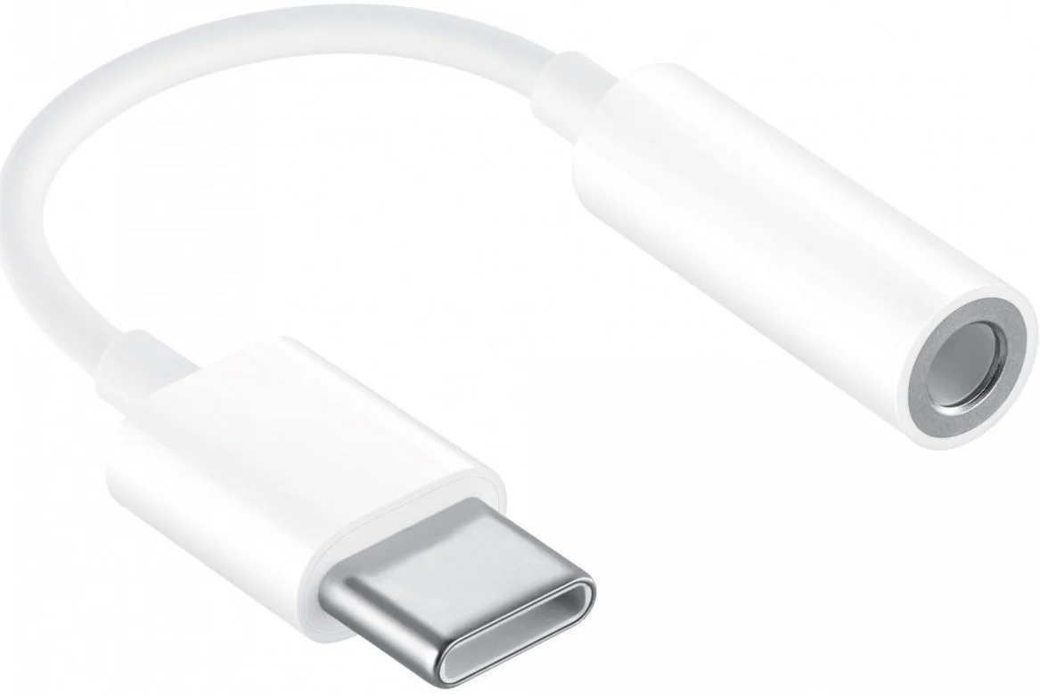 Originele Apple USB-C naar 3,5mm Jack Apple Oortjes Adapter Wit afbeelding 3