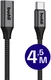 Buddi Flex USB-C Female naar USB-C Male Verlengkabel 60W 4.5M Zwart