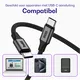 Buddi Flex USB-C naar USB-C Kabel 100W Super Fast Charge 1M Zwart afbeelding 4