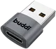 Buddi Ease USB-C naar USB-A Adapter Koppelstuk Grijs afbeelding 9