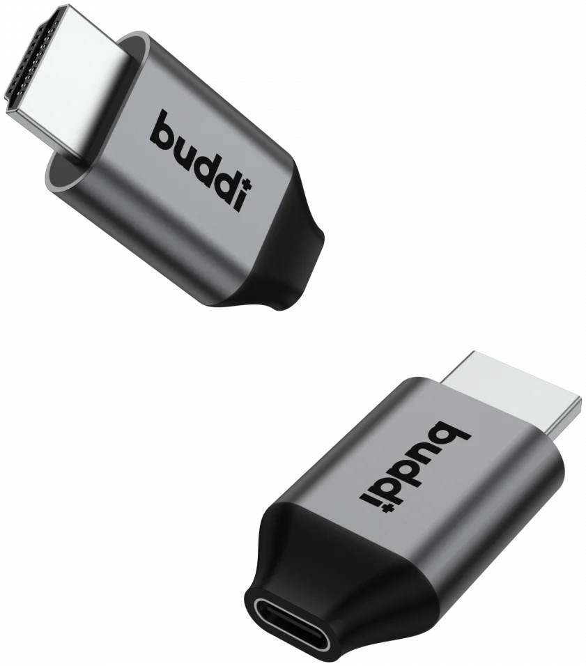 Buddi Ease USB-C naar HDMI 4K@60Hz Adapter Grijs afbeelding 11