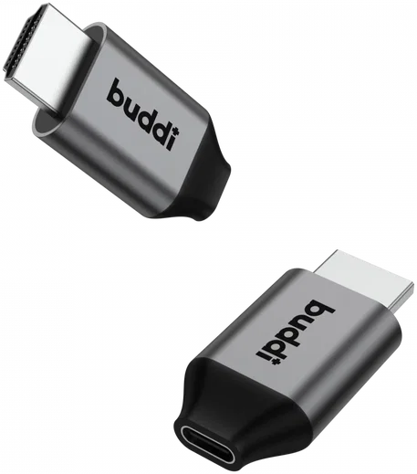 Buddi Ease USB-C naar HDMI 4K@60Hz Adapter Grijs afbeelding 11
