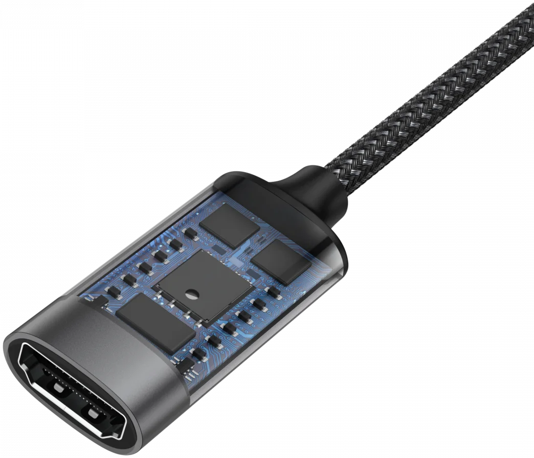 Buddi Ease USB-C naar HDMI USB 3.1 4K@60Hz Adapter 20CM Grijs afbeelding 8