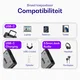 Buddi Ease USB-C en 3.5mm Jack naar USB-C Adapter 60W PD / DAC Chip Grijs afbeelding 4