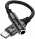 Buddi Ease 3.5mm Headset Jack Aux naar USB-C Adapter met DAC Chip Zwart afbeelding 9