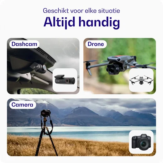 Buddi Ease USB-C SD Kaartlezer Adapter met USB A converter Grijs afbeelding 4