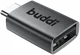 Buddi Ease USB-A naar USB-C Adapter Koppelstuk USB 3.0 Grijs afbeelding 11