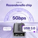 Buddi Ease USB-A naar USB-C Adapter Koppelstuk USB 3.0 Grijs afbeelding 3