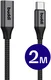 Buddi Flex USB-C Female naar USB-C Male Verlengkabel 60W 2M Zwart