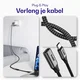 Buddi Flex USB-C Female naar USB-C Male Verlengkabel 60W 3M Zwart afbeelding 4