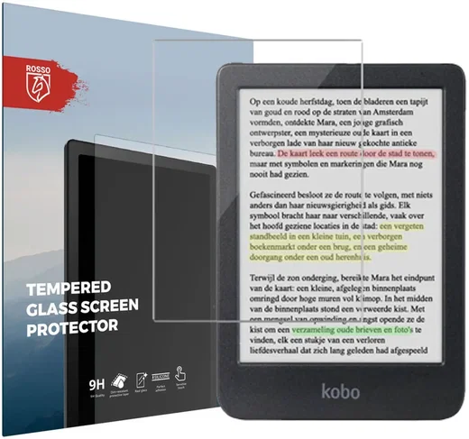 Rosso Kobo Clara Colour 9H Tempered Glass Screen Protector afbeelding 1