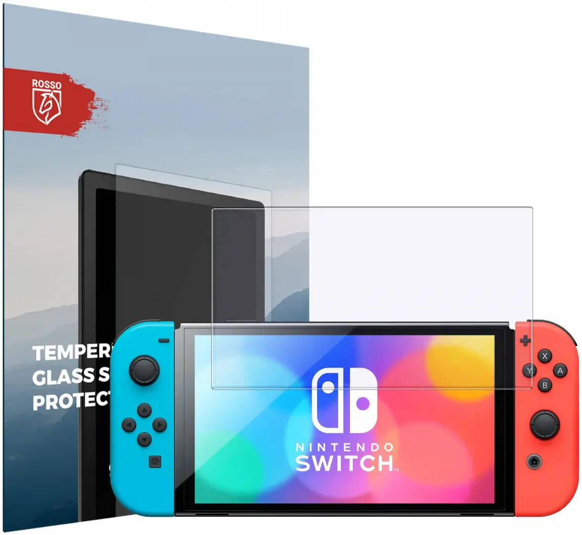 Rosso Nintendo Switch 9H Tempered Glass Screen Protector afbeelding 1