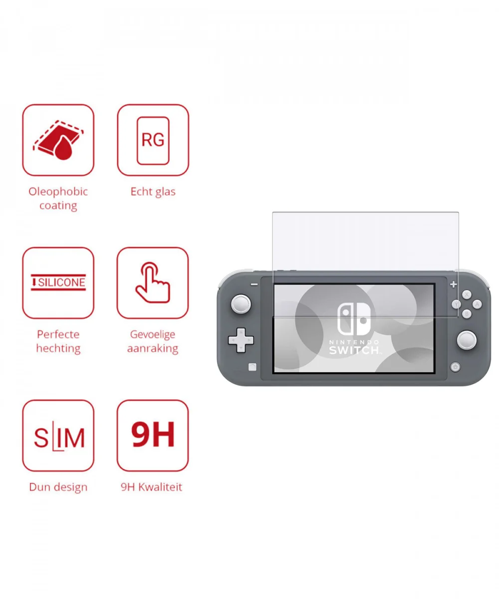 Rosso Nintendo Switch Lite 9H Tempered Glass Screen Protector afbeelding 2