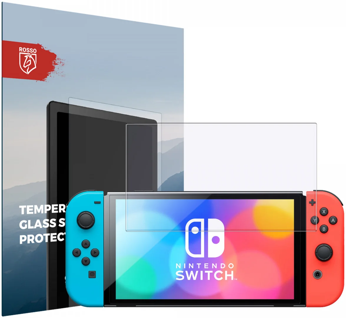 Rosso Nintendo Switch OLED 9H Tempered Glass Screen Protector afbeelding 1
