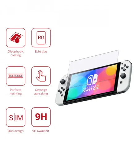 Rosso Nintendo Switch OLED 9H Tempered Glass Screen Protector afbeelding 2
