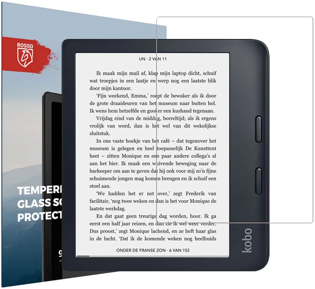 Rosso Kobo Libra 2 9H Tempered Glass Screen Protector afbeelding 1