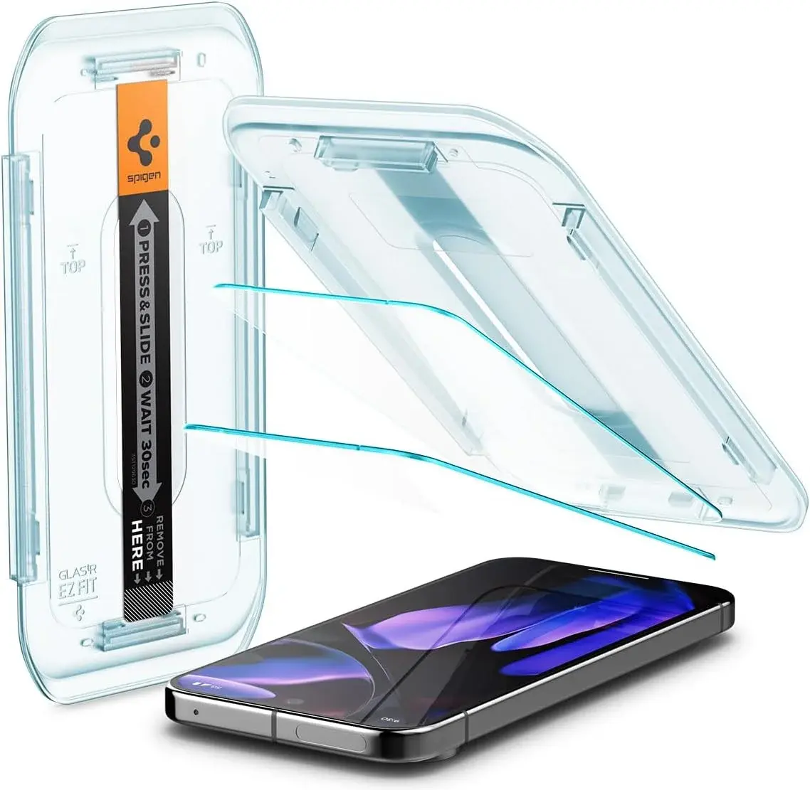 Spigen EZ Fit GLAS.tR Google Pixel 9 / 9 Pro Screen Protector 2-Pack afbeelding 1