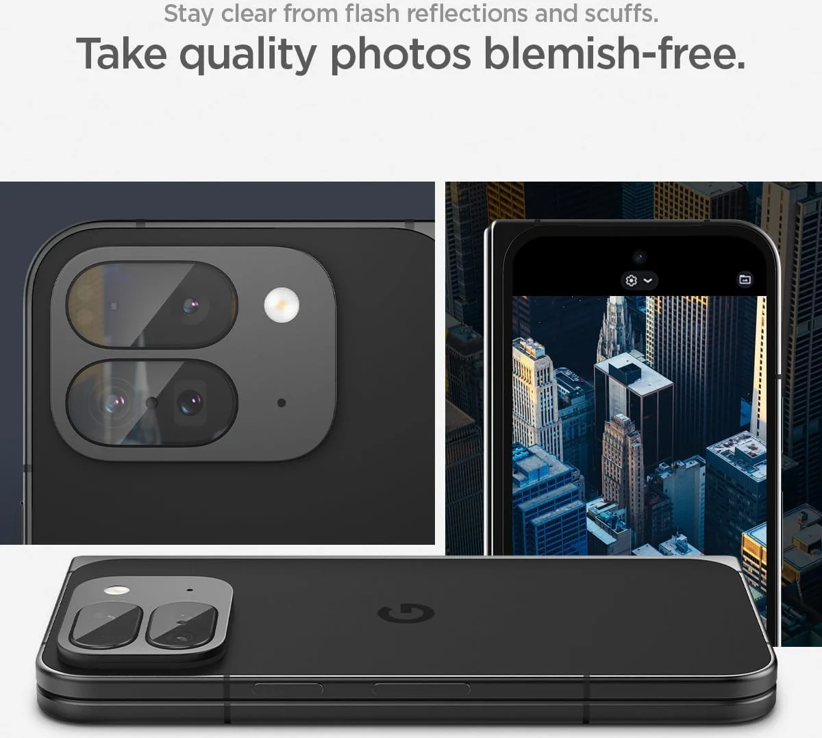 Spigen Optik Pro Google Pixel 9 Pro Fold Camera Lens Protector Clear (2-Pack) afbeelding 4