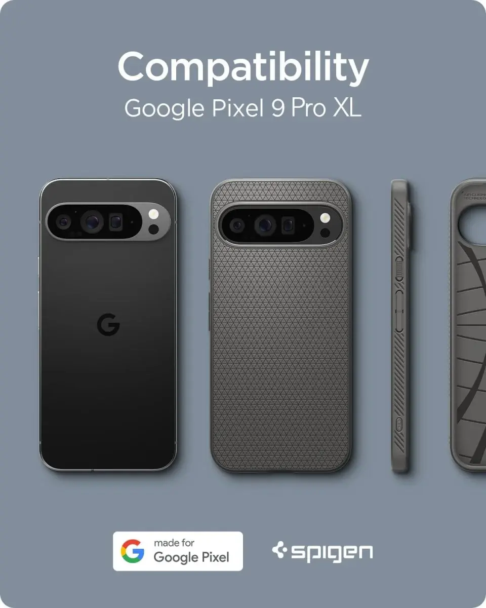 Spigen Liquid Air Google Pixel 9 Pro XL Hoesje Back Cover Grijs afbeelding 2