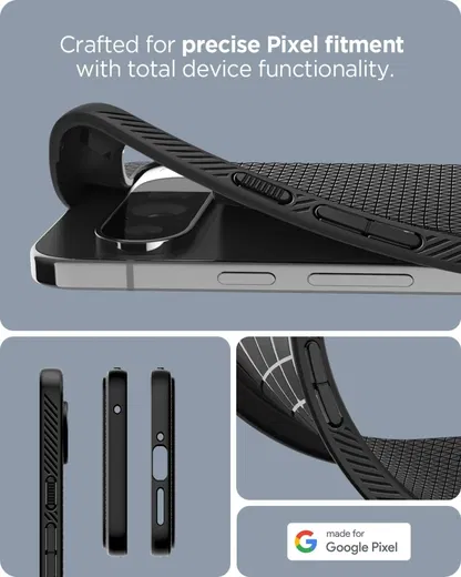 Spigen Liquid Air Google Pixel 9 Pro XL Hoesje Back Cover Zwart afbeelding 4