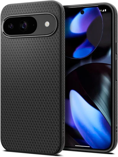 Spigen Liquid Air Google Pixel 9 / 9 Pro Hoesje Back Cover Zwart afbeelding 1