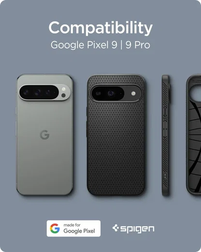 Spigen Liquid Air Google Pixel 9 / 9 Pro Hoesje Back Cover Zwart afbeelding 2