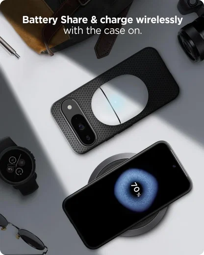 Spigen Liquid Air Google Pixel 9 / 9 Pro Hoesje Back Cover Zwart afbeelding 6