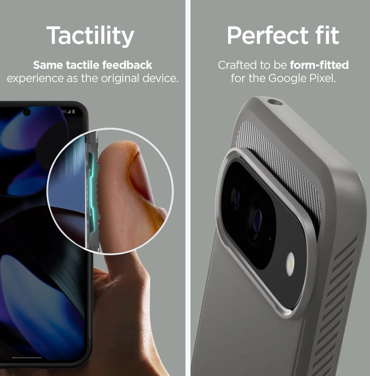 Spigen Rugged Armor Google Pixel 9 / 9 Pro Hoesje Back Cover Grijs afbeelding 7