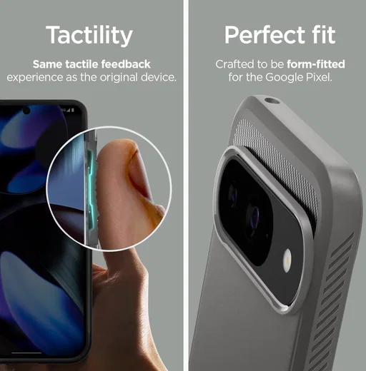 Spigen Rugged Armor Google Pixel 9 / 9 Pro Hoesje Back Cover Grijs afbeelding 7