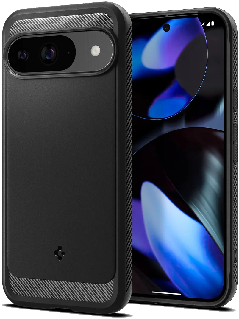 Spigen Rugged Armor Google Pixel 9 / 9 Pro Hoesje Back Cover Zwart afbeelding 1