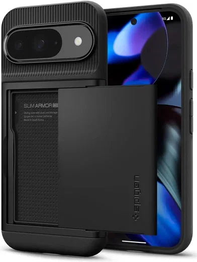 Spigen Slim Armor CS Google Pixel 9 / 9 Pro Hoesje Back Cover Zwart afbeelding 1