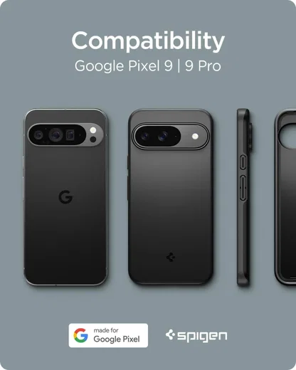 Spigen Thin Fit Google Pixel 9 / 9 Pro Hoesje Back Cover Zwart afbeelding 2